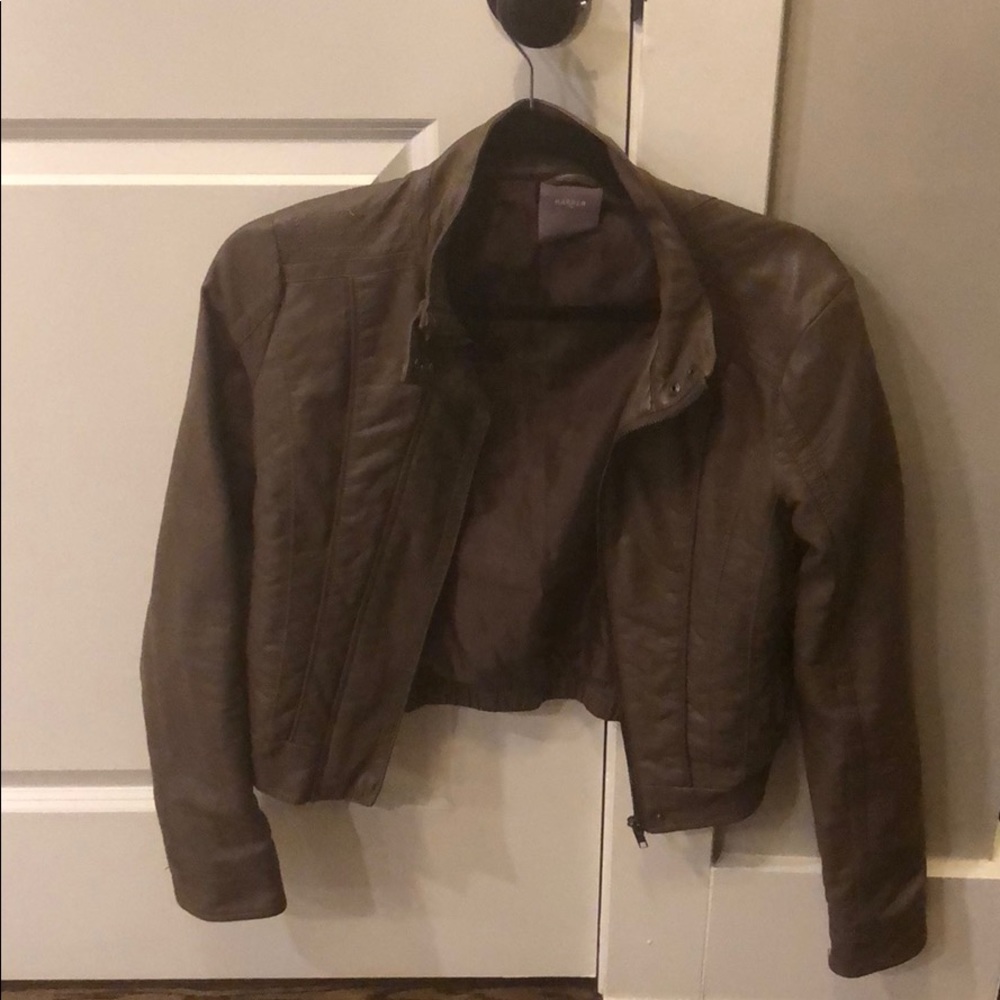 Faux leather jacket - new !!